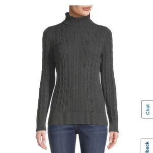 St.John’s Bay classic cable knit sweater.